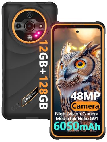 Ulefone Armor X31 Smartphone Incassable 2025 12Go+128Go/SD-2To Octa Core 6050mAh Batterie IP69K Téléphone Portable Antichoc Android 14 Caméra AI 48MP+20MP 4G Dual SIM/IP68 Robuste/NFC/OTG/GPS Orange