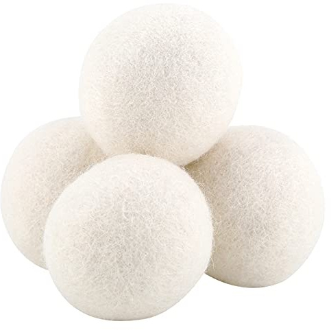 6pcs Bolas de Lana de 6 Cm La Absorción de Agua Elimina el Reemplazo de Lavandería Estática con Bolas de Suavizante Hechas de Materiales para La Ropa de Secado de La Tela de Lana