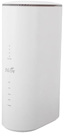 Jectse 5G CPE -router med SIM -kortplats, 2.4G 5.8G Dual Band WiFi 6 Cellulärt Modem med Gigabit Ethernet Inbyggt i 8 High Gain Antennas, 4x4Mimo, Stöd Upp Till 32 Användare (EU)