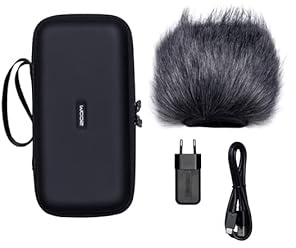 Zoom APH-5s (EU-version), tillbehörspaket för H5studio mobiltelefoninspelare, fodral, vindskydd, nätadapter, USB-C-kabel