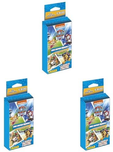PANINI LA PAT'PATROUILLE Trading Cards 2 - Une Super Equipe ! Blister 4 Pochettes + 1 Carte édition limitée (Lot de 3)
