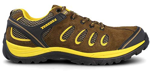 Zapato seguridad PAREDES, Radio serraje marrón, S1P SRC