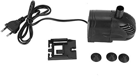 Pompa per fontana 600L/H 12W acqua sommergibile Serbatoio di pesce Aspirazione inferiore filtrazione acquario Stagno e cortile 220-240 V Spina U