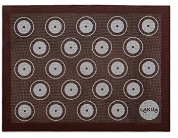 Lékué Tapete de cocción microperforado 30X40 cm, silicona platino marrón
