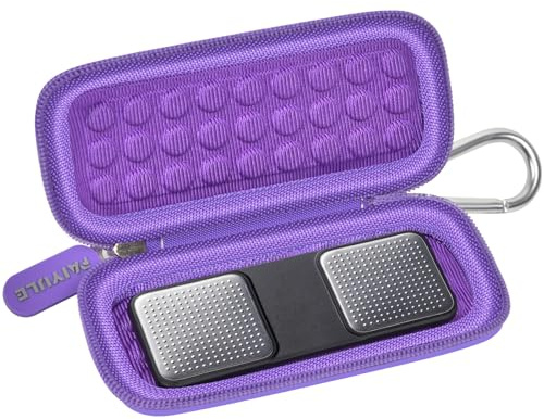 Étui pour Alivecor KardiaMobile 6L pour moniteur ECG, support compact également compatible avec moniteur de fréquence cardiaque portable, détecteur cardiaque (boîte uniquement) (violet foncé)