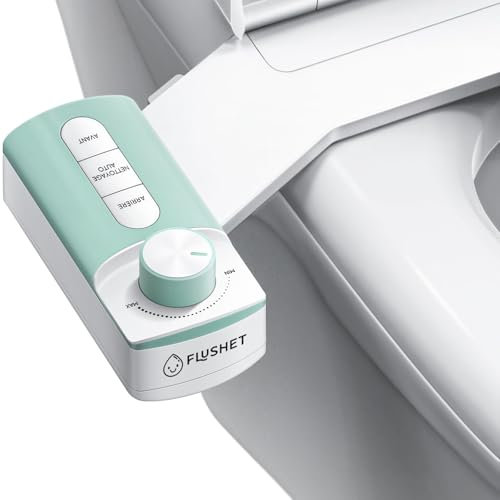 Flushet® - WC Japonais - Sans électricité, rapide à installer - Bidet démontable avec buses autonettoyantes pour entretien 100% hygiénique - Toilette japonaise kit facile - Marque Française