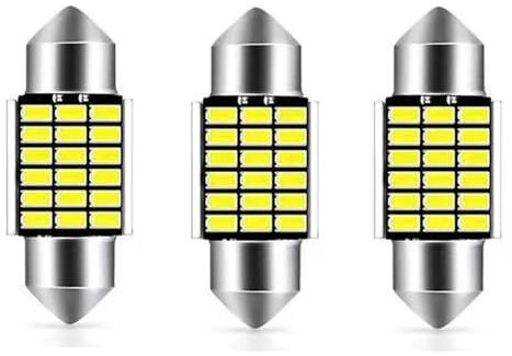 yufana 10 PCS Lámpara LED para Coche 12V, Luz LED para Interior de Coche, Bombillas Luz LED Interior Coche, 31MM, Adecuado para Luces Traseras de Automóviles, Luces de Tablero (31MM3)