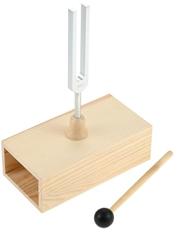 DRELD 432Hz Tuning Fork with Resonance Box for Sound Healing, Balancing