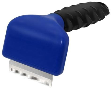 TOGEVAL Cepillo para Pelo de Mascotas Mango Cómodo y Material Tpr Antideslizante, Peine para Perros y Gatos Adecuado para Eliminar Pelo Muerto y Cuidado Diario