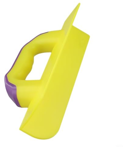 Paleta de esquina interior de plástico amarillo y morado para acabado de paneles de yeso y cemento, herramienta manual de 30 x 5,5 cm para proyectos de construcción de casas (ángulo exterior)