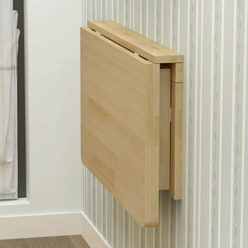 Solid Wood Folding Table, Wall Mounted Table, Dining Table, Wall Mounted Computer Desk, Study Desk, Wall Mounted Desk, Wall Mounted Desk, Foldable Table on The Wall,50 * 30cm/19.6in*11.8in