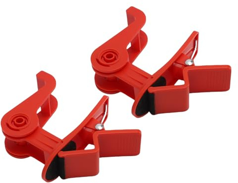 Ejoyous 2PCS Table Clamp Tape Dispenser, Non Slip Adhesive Tape Holder with 360 Degree Rotating Cutter for Home School Workshop (Red)