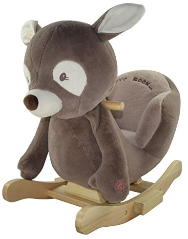 Sweety Toys 4867 « Daniel the dark brown deer » Chevreuil à bascule avec fonction berceuse
