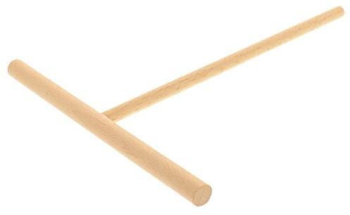 HOFMEISTER® Répartiteur de pâte à crêpes en bois - Répartiteur pour pâte à galettes et crêpes, étale la pâte de manière très fine et uniforme, pas de rayures sur la plaque de cuisson, 22 cm