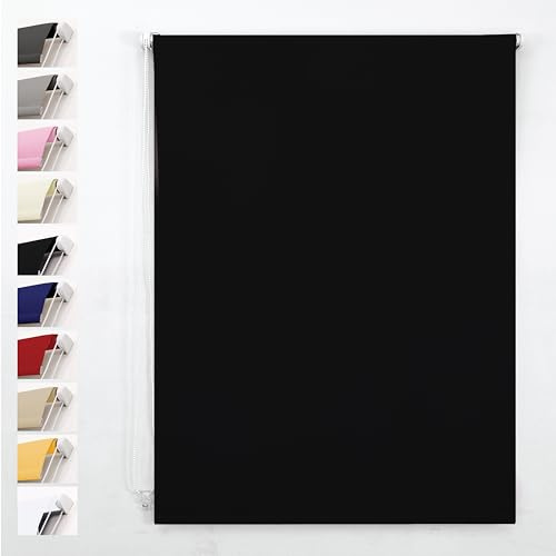 Funky Gadgets Roller Blinds Custom Made to Measure Thermal Blackout Roller Blinds – UV Protection Child Safe Easy Fit Window Blinds for Home & Office.