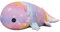Axolotl Plüsch Spielzeug Regenbogen sechseckige Dinosaurier Puppen Plushie gefüllt Stofftiere Dinosaurier Kuschelkissen Weiche Simulation Tier Plushie Spielzeug Umarmungskissen Plüschpuppe für Kinder