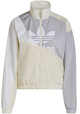 adidas - Giacca Track Top da donna - con cappuccio con cerniera, beige, 38