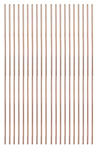 Varilla de Soldadura Redonda de Cobre Fosforado de 20 Piezas, Varilla de Soldadura de Baja Temperatura de 25 Cm, Consumibles de Soldador, Accesorios de Soldadura para Aires