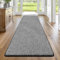 Enyhom 80x200cm Teppich Läufer Waschbarer Läufer Flur rutschfest Waschmaschine Flurteppich Küchenläufer für Eingangsbereich Schlafzimmer Korridor Schwarz&Weiß