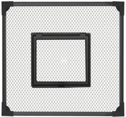 Baoblaze Fish Tank Lid Cover Replacement Self Assembly Anti Jump Net Cover Black Aquarium Lid Turtle Tank Accessories Multifunction Easy to Set up DIY,35x35cm