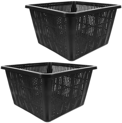 BESPORTBLE Cestini Idroponici per Coltivazione senza Terra 2 Pezzi, Vasi Leggeri per Piante da Laghetto, Attrezzatura Portatile per Giardinaggio e Semina Ortaggi