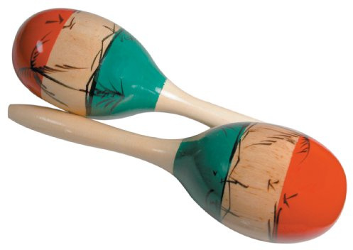 GP Percussion MMAR Pair of Wooden Mexican-Style Maracas