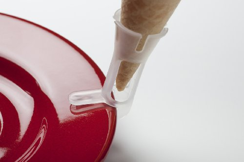 24 Waffelclipse von CS Webkontor – Eistütenhalter für Eishörnchen. Perfekt geeignet als Eiswaffelhalter/Eiswaffelständer für Waffelhörnchen, Mini Eishörnchen, Waffelbecher, Eistüten