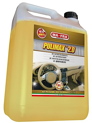 Ma-Fra, Pulimax 2.0, APC nettoyant universel pour l'intérieur des voitures, idéal pour le nettoyage du skaï et des textiles, élimine la saleté et les odeurs, format 4500 ml
