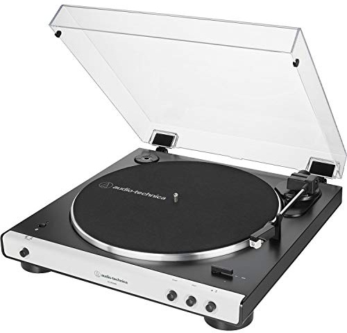 Audio Technica AT-LP60X - Piattaforma girevole completamente automatica con preamplificatore fonico integrato e Bluetooth 5.0 con aptX