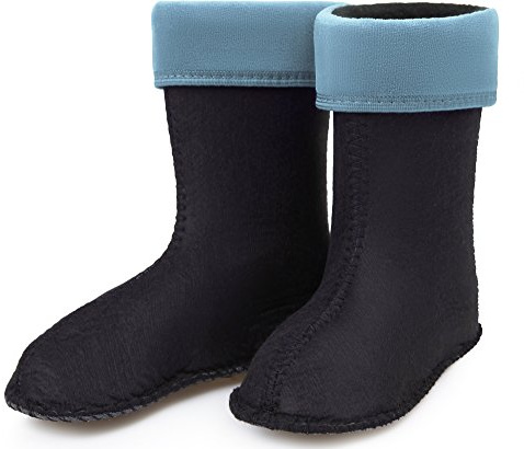 Ladeheid Chaussettes Polaires EVA Bottes de Pluie Unisexe Enfant Fille Garçon KL045 (Bleu Clair, 22 EU)