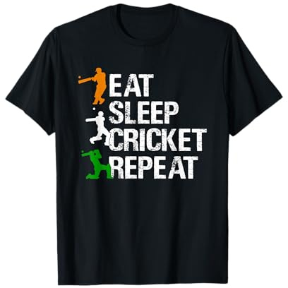 Ball Sports Apparel Unisex-Adults, Kids Black Cricket T-Shirt