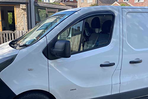 AUTO CLOVER Wind Deflectors Set for Vauxhall/Opel Vivaro MK2 2015-2019 (2 pieces)