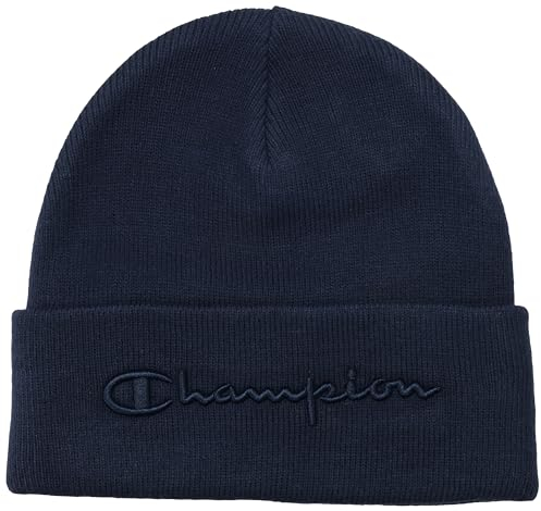 Champion Unisex Lifestyle Caps-802416 Beanie-Mütze, dunkelblau, One Size