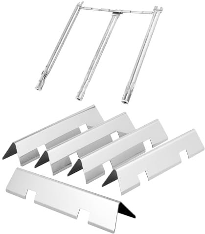 Spirit II E310 Parts 7636 Flavorizer Bars Burners for Weber Spirit Grill Parts Spirit 2 Replacement Parts GS4 Series 300 E-310 S-310 E-320 S-320 E-330 S-330 ii E-310 ii 330 Flavor Bars Burner Covers