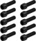 10 Stück Fahrrad Vorbau Schrauben, M5 x 20 mm Fahrradschaftschrauben mit Unterlegsscheiben, Fahrrad Kegelschrauben, Fahrrad Stamm Bolzen, Kegelkopf Schraube für Mountainbike (Schwarz)