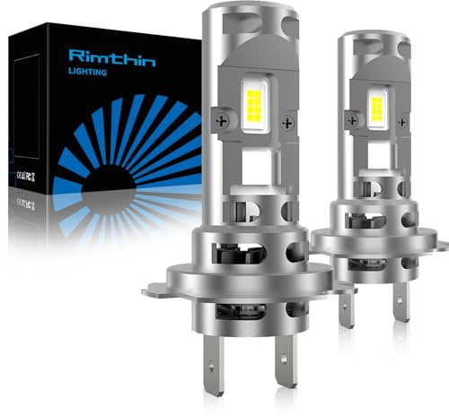 rimthin H7 Bulbs Fog Lights, 6000K Cool White Super Bright Fog Light, Plug and Play, Pack of 2