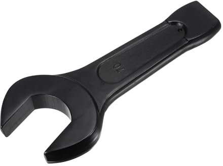 sourcing map 70mm Open End Impact Spanner, High Tensile Steel Single Head Wrench Hand Tool