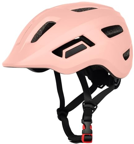 HUGGAH Lightweight Bike Helmet for Age 1-3-8 Toddlers, Kids, Babys, Boys and Girls, 14 Vents Infants Helmet Adjustable for Multi-Sport & Cycling, Skateboard, Scooter, Roller Skate (Baby Pink XS)