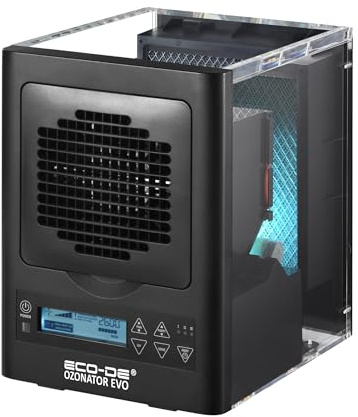 ECODE® Purificatore d'aria con ionizzatore e sistema di 7 filtri HEPA che elimina odori, fumo e allergeni, ideale per uffici e cliniche