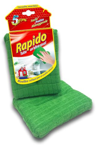 SUPERFIVE, Rapido, Panno Spugna Multiuso, Super Assorbente e Resistente (1)