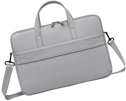 BAZEITFLOW Vattentätt PU-läder laptop fodral väska surfplatta bärväska business dator bärväska praktisk skyddande axel