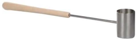 EpheyFIF Louche de sauna en acier inoxydable avec long manche en bois pour améliorer votre sauna