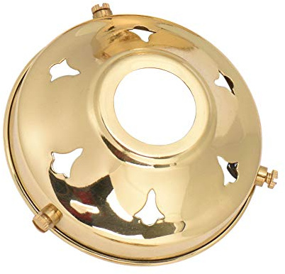 ElekTek Lampe en verre Abat-jour Galerie Fixation B22 3 tailles à choisir – Laiton