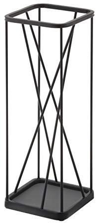 Yamazaki 2808 UMBRELLA Schirmständer, schwarz, Stahl, minimalistisch, 17 x 17 x 45.5 cm