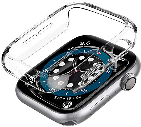 Spigen Thin Fit Hülle kompatibel mit Apple Watch Serie 6 SE 5 4 40mm - Transparent
