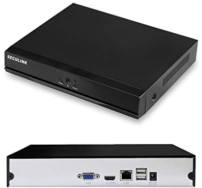 SECULINK 10 Canales 4K NVR (1080p / 3MP / 4MP / 5MP / 8MP) Grabador de Video en Red Ultra HD Control Remoto P2P en la Nube (10-CH)