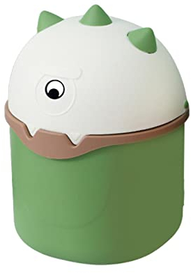 vincente Cestino della Spazzatura,Simpatico Cestino da scrivania con Coperchio a ribalta | Cestino della Spazzatura Ribaltabile, pattumiere per Ufficio per Desktop, tavolino