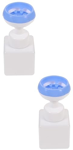Alipis 2stücke Press Seifenspender Nachfüllbare Flasche Für Duschschaum Und Handseife Kompakte Pumpflasche Mit Blauen Blumen Für Bad Küche Und Büro