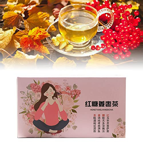 207g de thé au Sucre Brun et au Gingembre, Combinaison de Cubes de Sucre Noir, de Dattes Rouges, de Gingembre râpé, de Wolfberry, sans Ajout, pour les Femmes