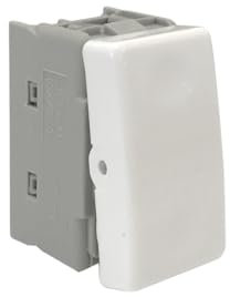 Interruptor empotrable 10A 250V, diseño estrecho, ideal para control de luz en espacios reducidos y soluciones de hogar.